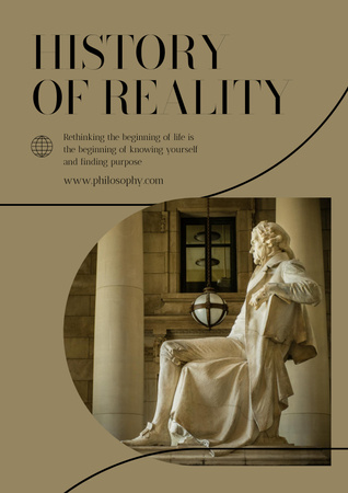 Ontwerpsjabloon van Poster van geschiedenis van de werkelijkheid