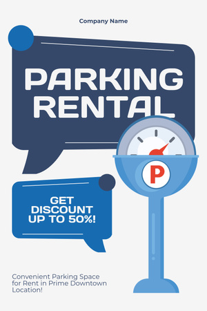 Platilla de diseño Good Discount on Parking Pinterest