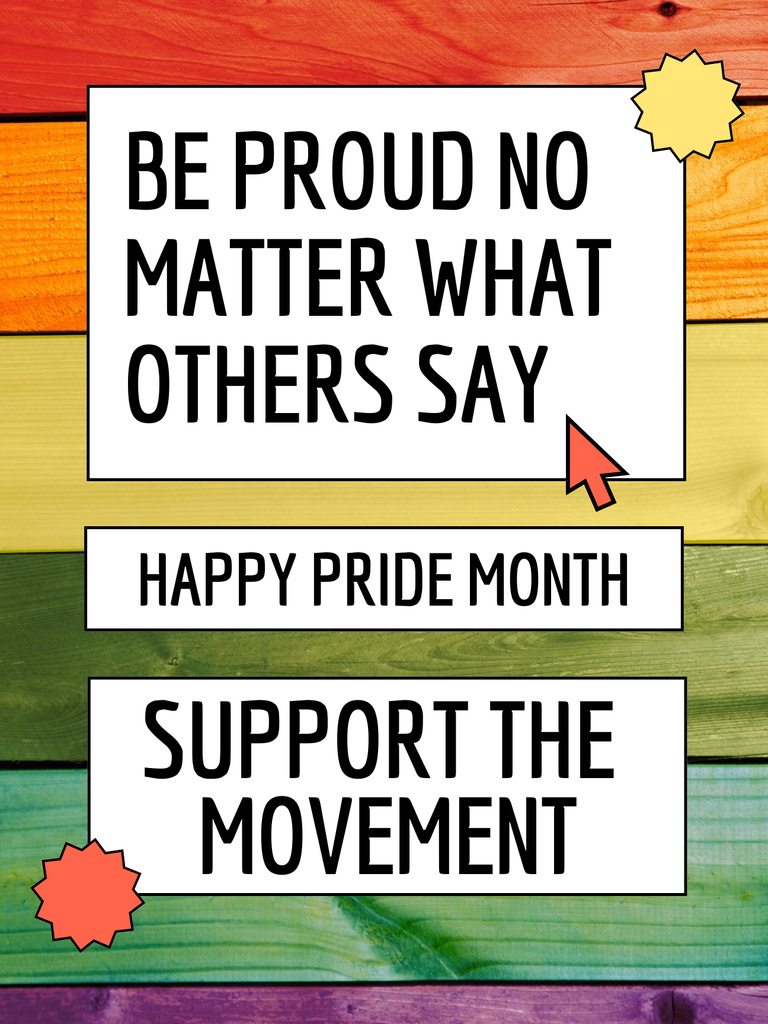 Plantilla de diseño de pride Poster US 