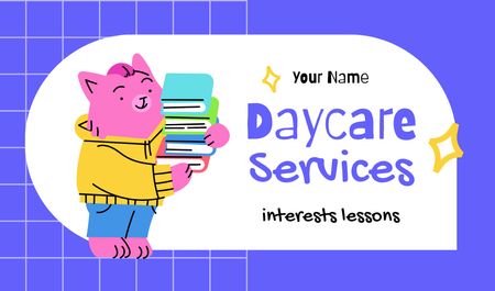 Daycare Services Offer Business card Tasarım Şablonu