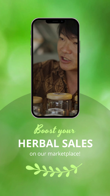 Boosting Herbal Sales On Market Place Offer TikTok Video Design Template