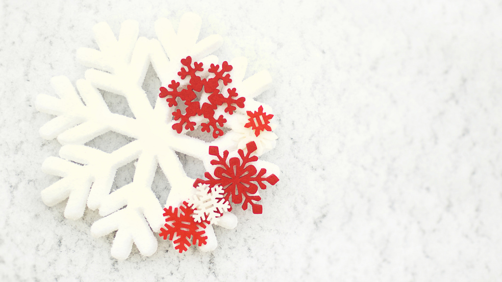 Ontwerpsjabloon van Zoom Background van Beautiful Snowflakes for Decor