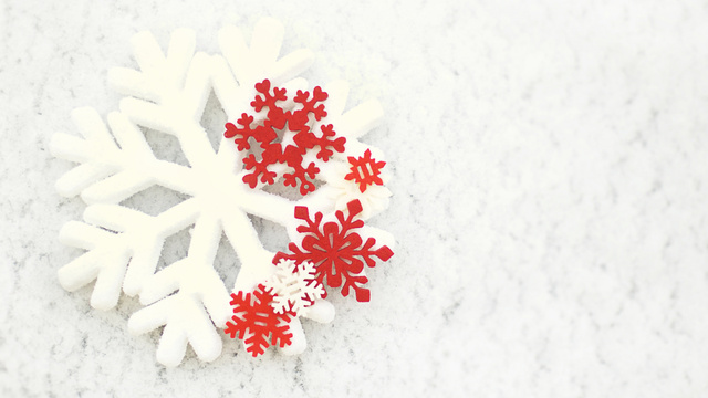 Modèle de visuel Beautiful Snowflakes for Decor - Zoom Background
