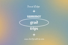 Summer Graduation Trips Ad on Light Gradient