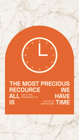 Platilla de diseño Inspirational Phrase about Time Instagram Story
