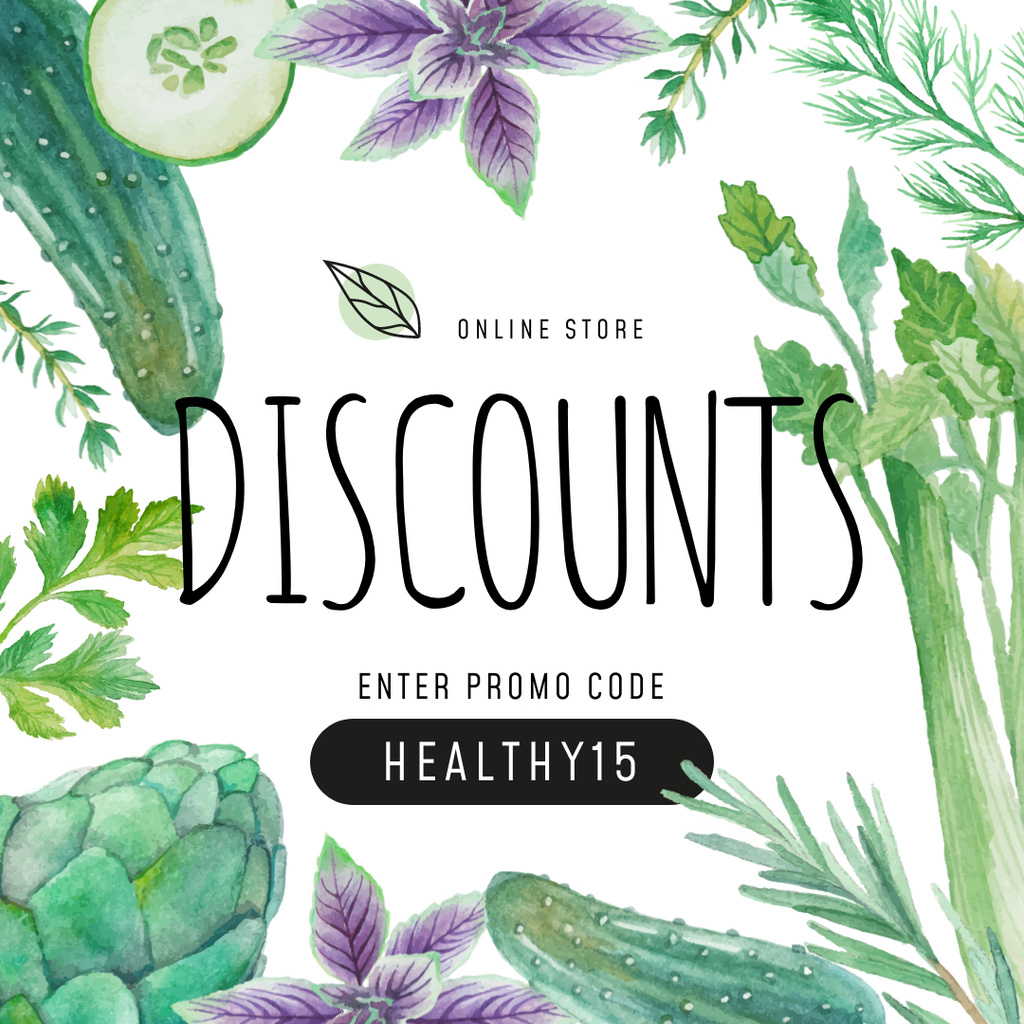 Healthy Nutrition Sale Instagram – шаблон для дизайна