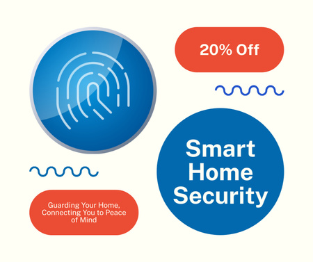 Platilla de diseño Discounts on Smart Home Security Facebook