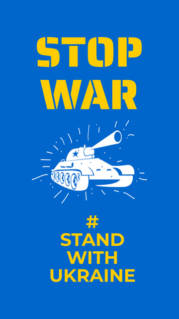 Stop War Instagram Story Design Template