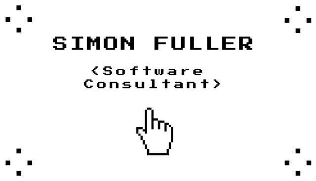 Software Consultant Contacts Business Card USデザインテンプレート