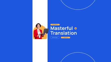 Platilla de diseño Top-notch Vlogger About Masterful Translation Service Youtube