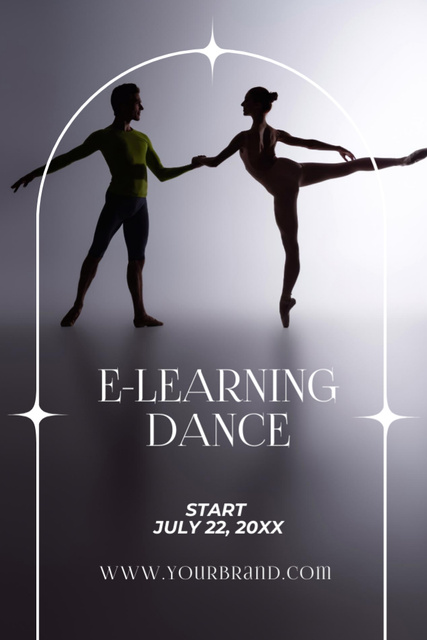 Professional Online Dance Course Offer Flyer 4x6in Tasarım Şablonu