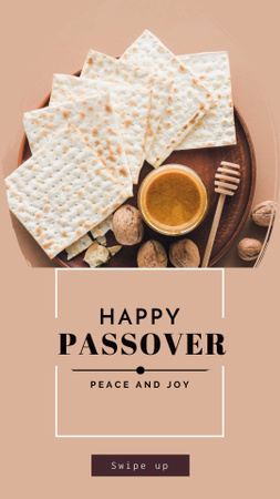 Happy Passover Greetings Instagram Story Design Template