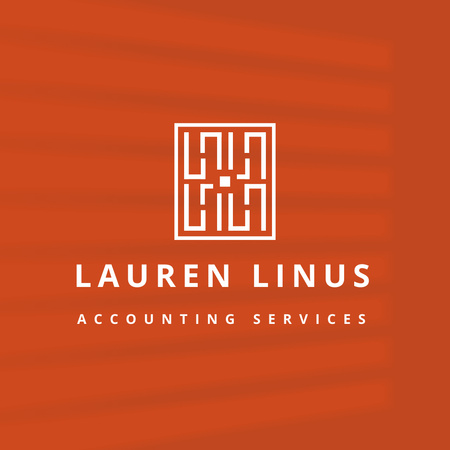 Modèle de visuel Emblem of Accounting Center - Logo