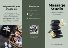 Massage Studio Advertisement with Zen Stones