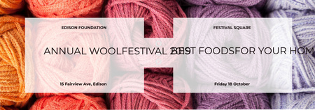 Knitting Festival Wool Yarn Skeins Tumblr Πρότυπο σχεδίασης