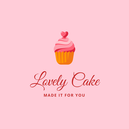 Bakery Ad with Yummy Cupcake Logo – шаблон для дизайну