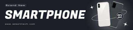 Ontwerpsjabloon van Ebay Store Billboard van Smartphones van een nieuw merk verkopen