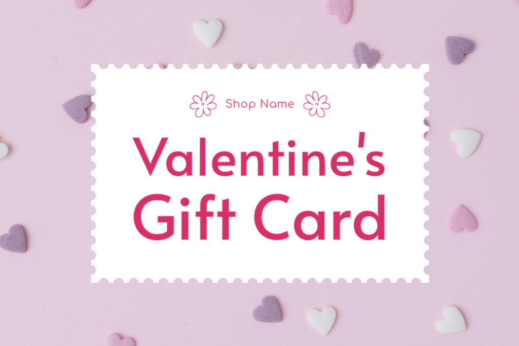 Special Valentine's Offer Gift Certificate – шаблон для дизайну