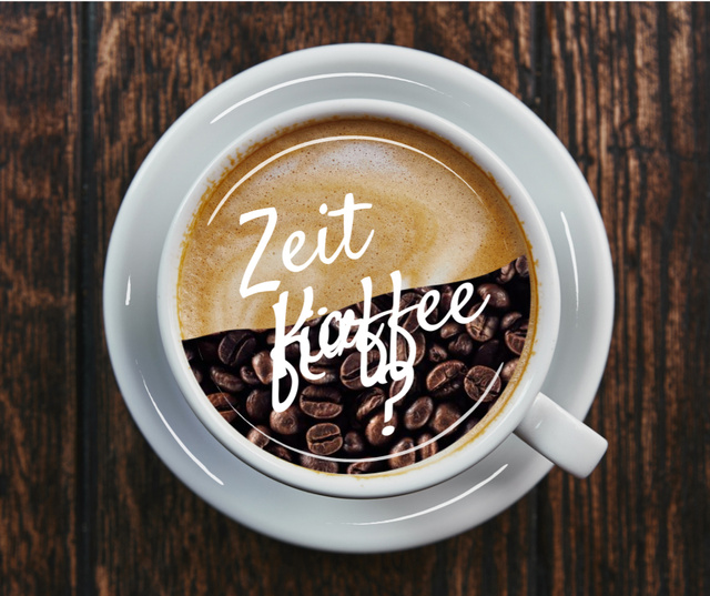 Modèle de visuel Coffee Break Offer Beans and Coffee in Cup - Facebook