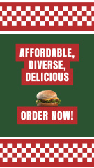 Affordable Pizza And Burgers In Restaurant