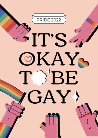 Awareness of Tolerance to LGBT Poster tervezősablon