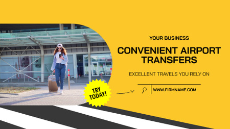 Comfortable Airport Transfers Offer Full HD video Design Template