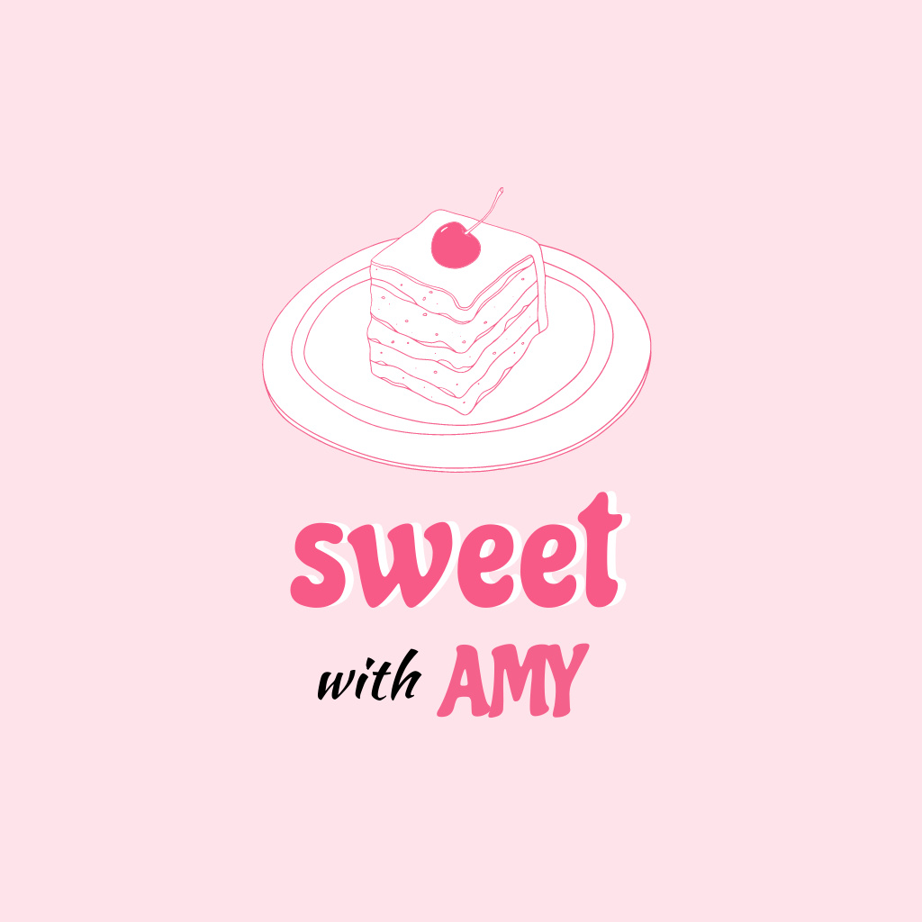 Bakery Ad with Yummy Cake Logo – шаблон для дизайна