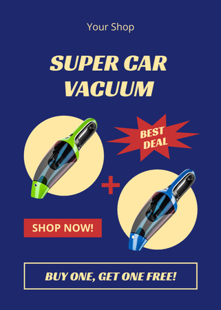 Platilla de diseño Offer of Car Vacuum Flayer