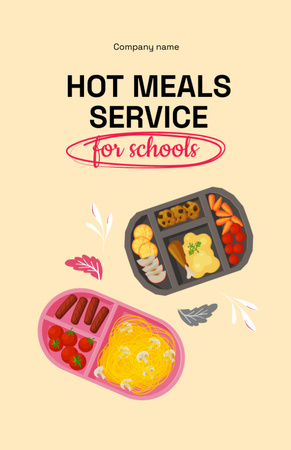 Flavorful School Food In Boxes Virtual Deals Flyer 5.5x8.5in tervezősablon
