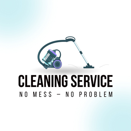 Szablon projektu Oferta usług sprzątania z chwytliwym hasłem Animated Logo