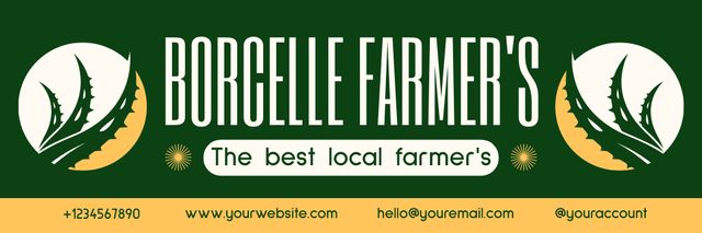 Plantilla de diseño de Goods from Best Local Farm Email header 