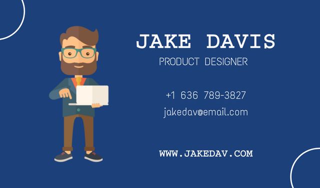 Designvorlage Creative Product Designer Services Offer für Business card