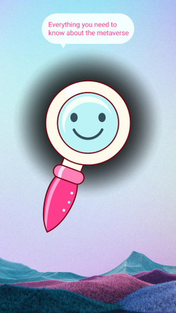 Template di design Cute Illustration of Magnifying Glass Instagram Story