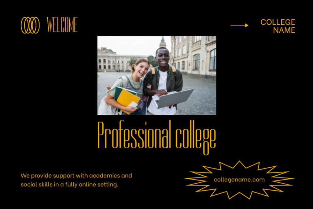 Quick Overview Of Applying To Professional College Flyer 4x6in Horizontal Design Template