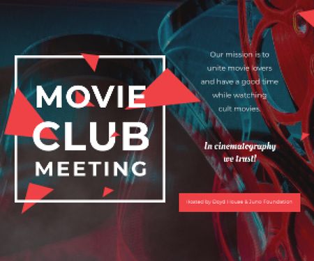Movie club meeting Medium Rectangle tervezősablon