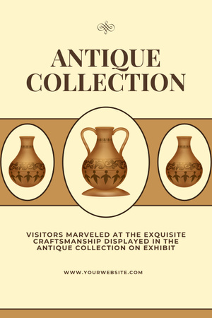 Antique Vases Collection On Exhibition Pinterest Design Template