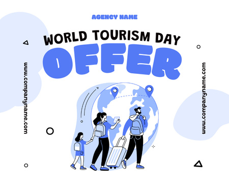 Plantilla de diseño de Anuncio del Día del Turismo Facebook 