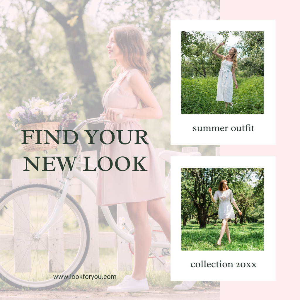 Summer Fashion Collection for New Look Instagram Design Template