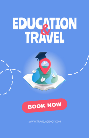 Educational Tours Announcement Flyer 5.5x8.5in Design Template