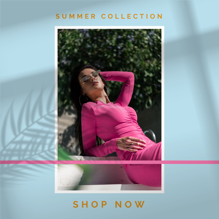Modèle de visuel New Collection of Summer Clothes - Instagram