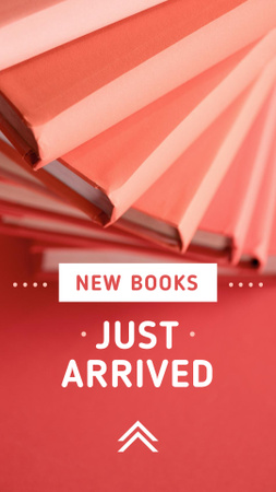 Platilla de diseño New Books Just Arrived Instagram Story