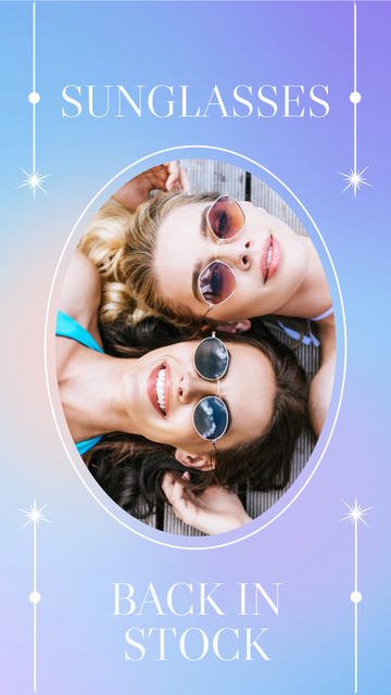Fashion Sunglasses for Woman Instagram Storyデザインテンプレート