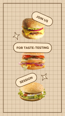 New Burger Flavors In Fast Restaurant