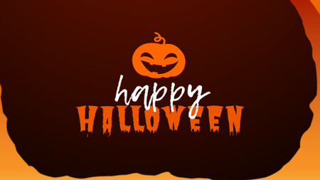 Enchanting Halloween Party Announcement With Pumpkin Full HD video Design Template