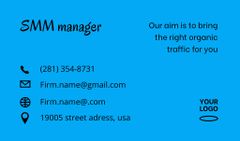 SMM Manager Services Offer with Businesswoman