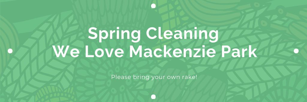 Spring cleaning in Mackenzie park Email header tervezősablon