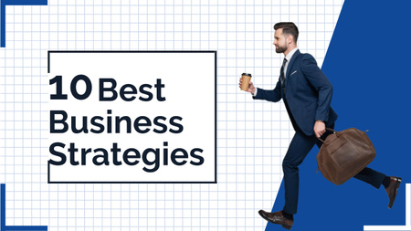 Best Business Strategies Youtube Thumbnail Design Template