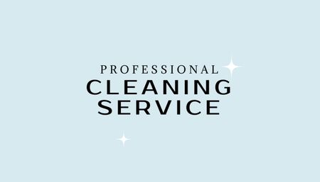 Professional Cleaning Services Business Card US – шаблон для дизайна