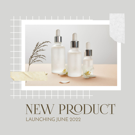 Yeni Kozmetik Ürün Tanıtımı Instagram Tasarım Şablonu