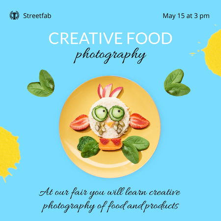 Creative Food Photography Instagram AD Šablona návrhu